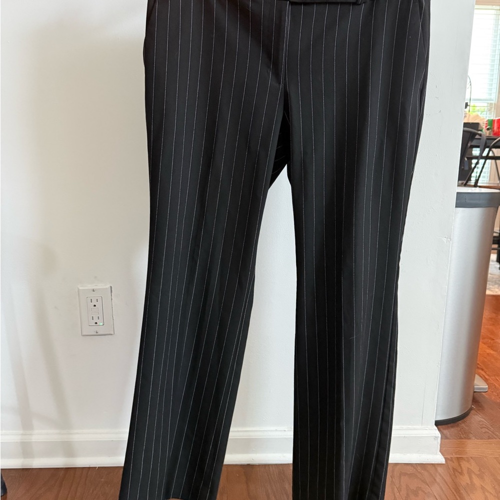 LOFT Black Pinstripe Women's Trousers
